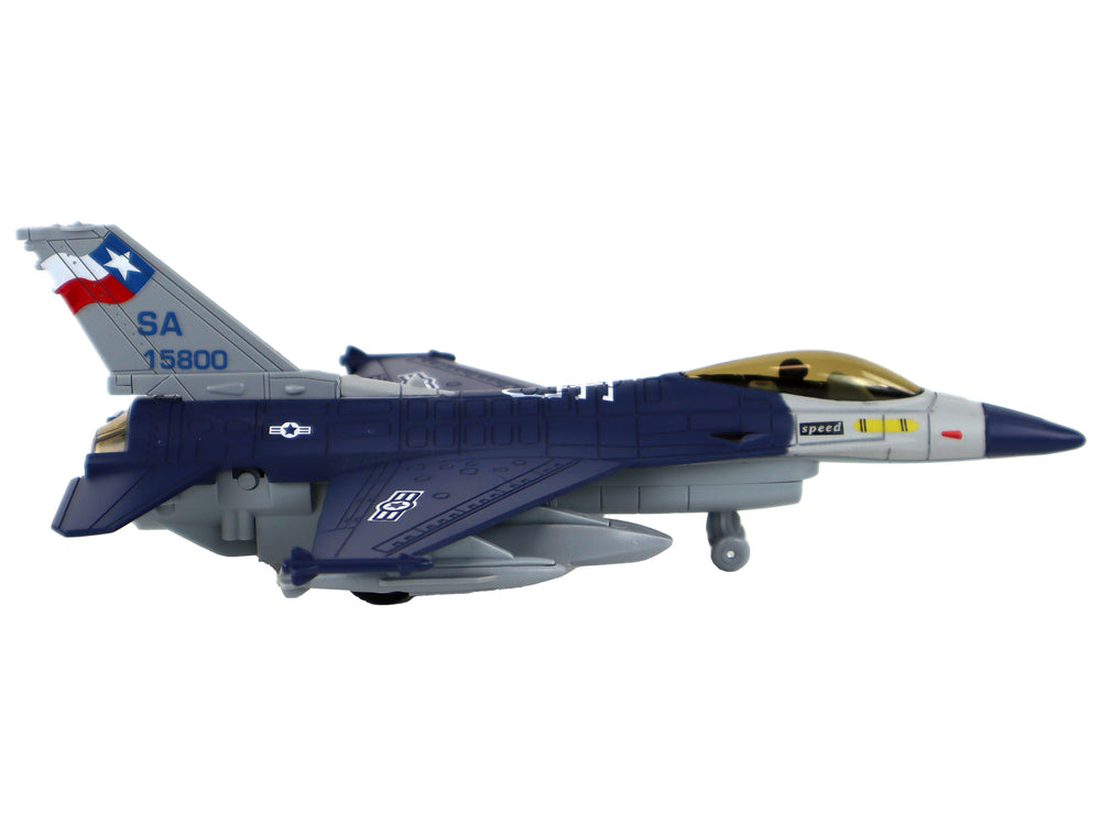 Model Of A Friction Driven Airplane Navy Blue Or Gray