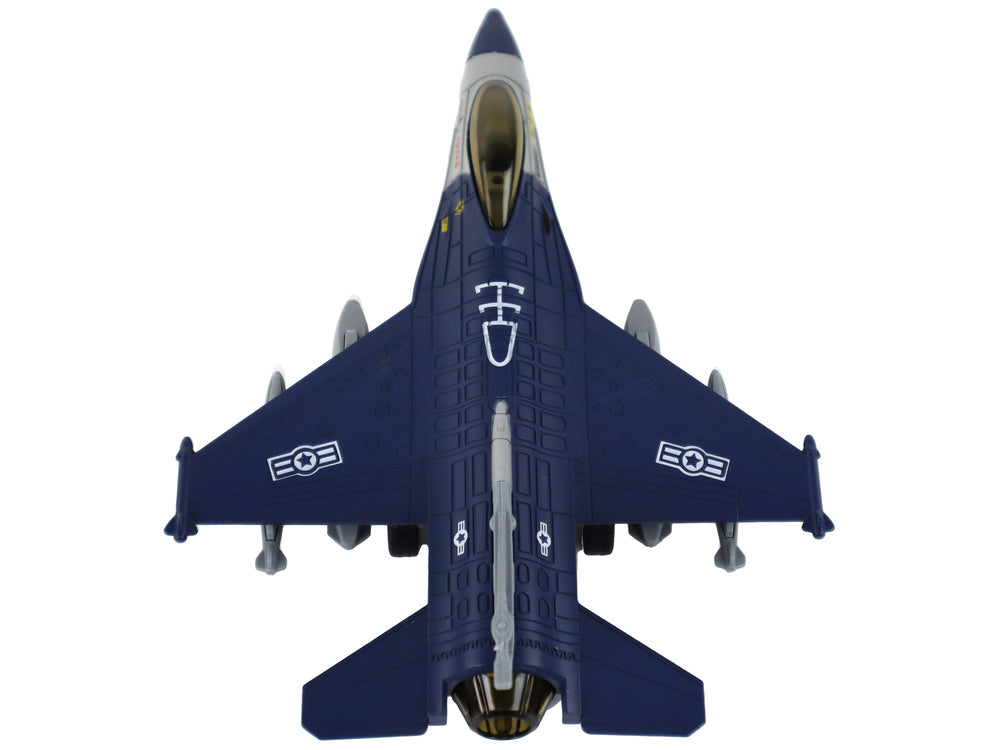 Model Of A Friction Driven Airplane Navy Blue Or Gray