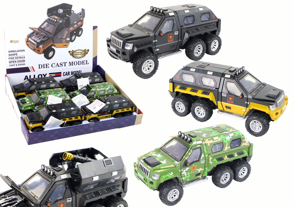 Car Vehicle With Cannon Inside Sound Lights 3 Colors