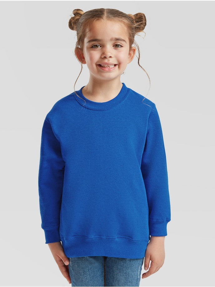 Detská mikina Fruit Of The Loom Classic Set-in mikina Azul