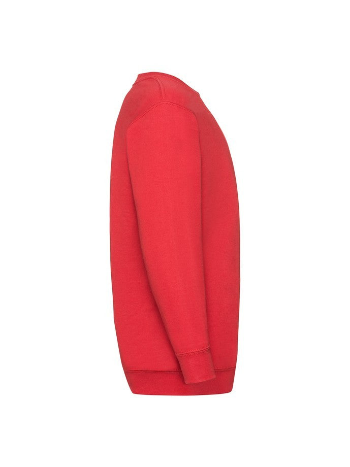 Fruit Of The Loom Kids Classic Set-in Sweat Aweatshirt Rojo