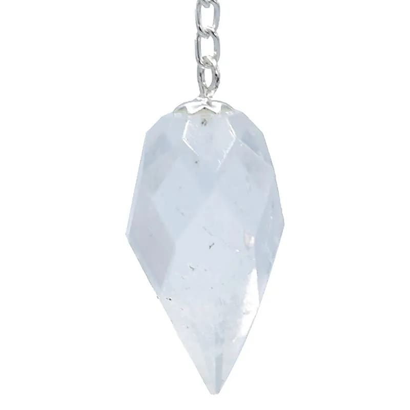 Rock-crystal Facet Teardrop Pendulum -- 3 db-os készlet - 12 G; 3 cm