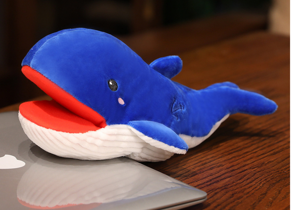 Plush Mascot Blue Whale Puppet 30 Cm