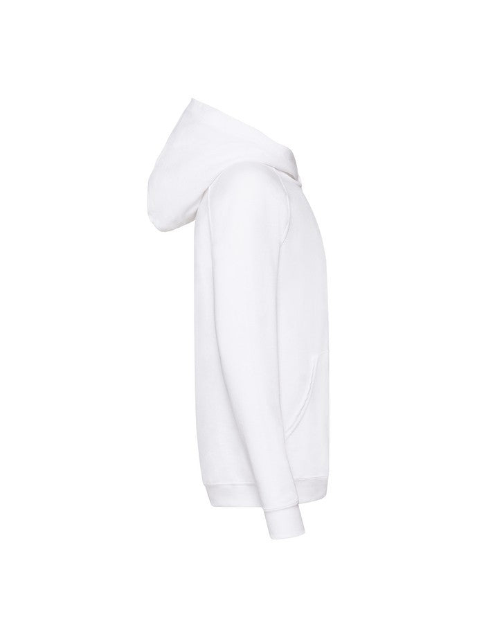 Maglietta da bambino in felpa leggera con cappuccio Fruit Of The Loom Bianca