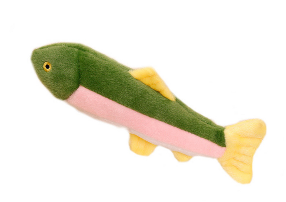 Plush Fish With Squeaker Colorful Mascot 30cm
