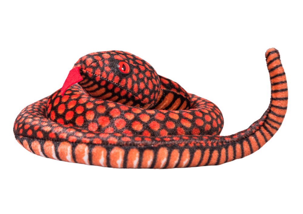 Plush Snake Mascot Red 100 Cm