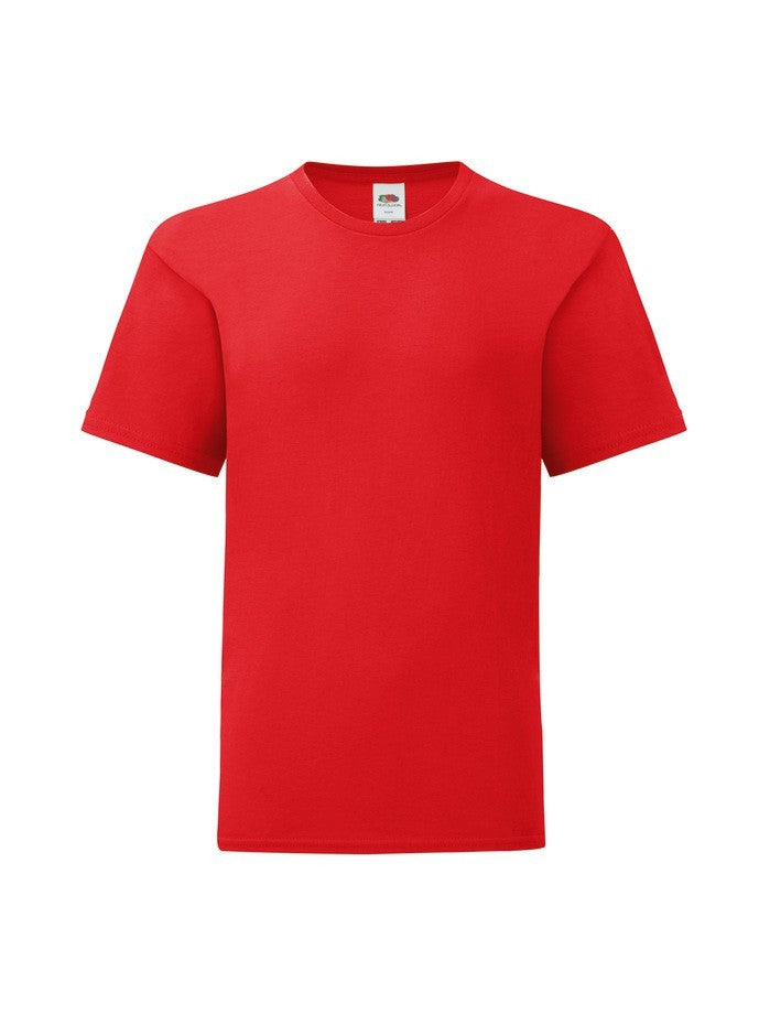 Camiseta Niña Fruit Of The Loom Iconic 150 T Rojo