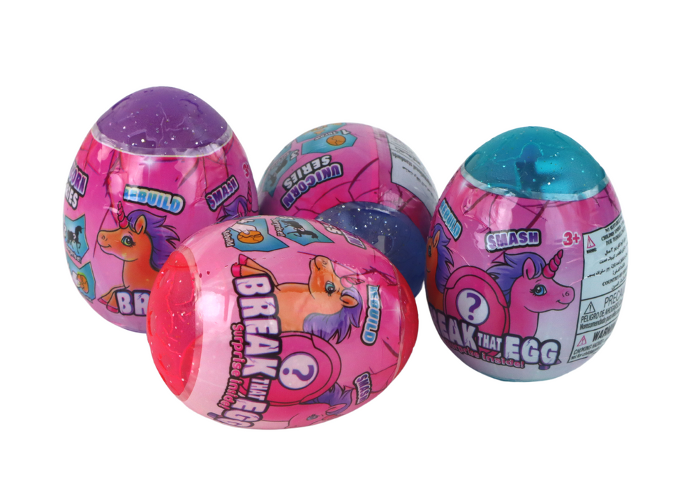 Magic Cracking Unicorn Egg In Shell 4 Colors 6 Cm
