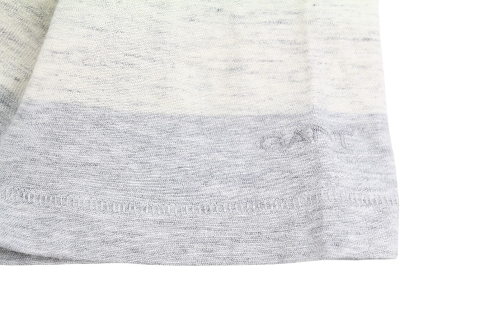 Gant Melange Block Ss Men T-shirtgrey Striped Tricot Short Sleeve