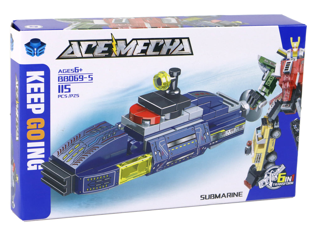 Submarine Building Blocks 115 Pieces Construction Stickers