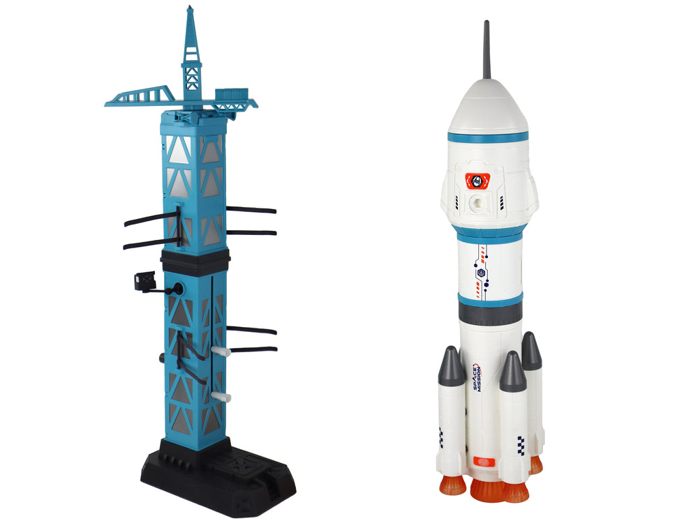 Toy Space Mission Rocket Astronauts Launcher 15 Elements