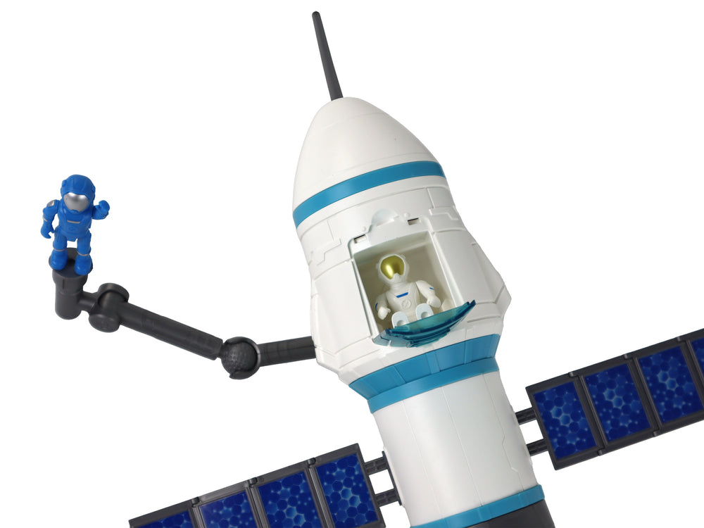 Toy Space Mission Rocket Astronauts Launcher 15 Elements
