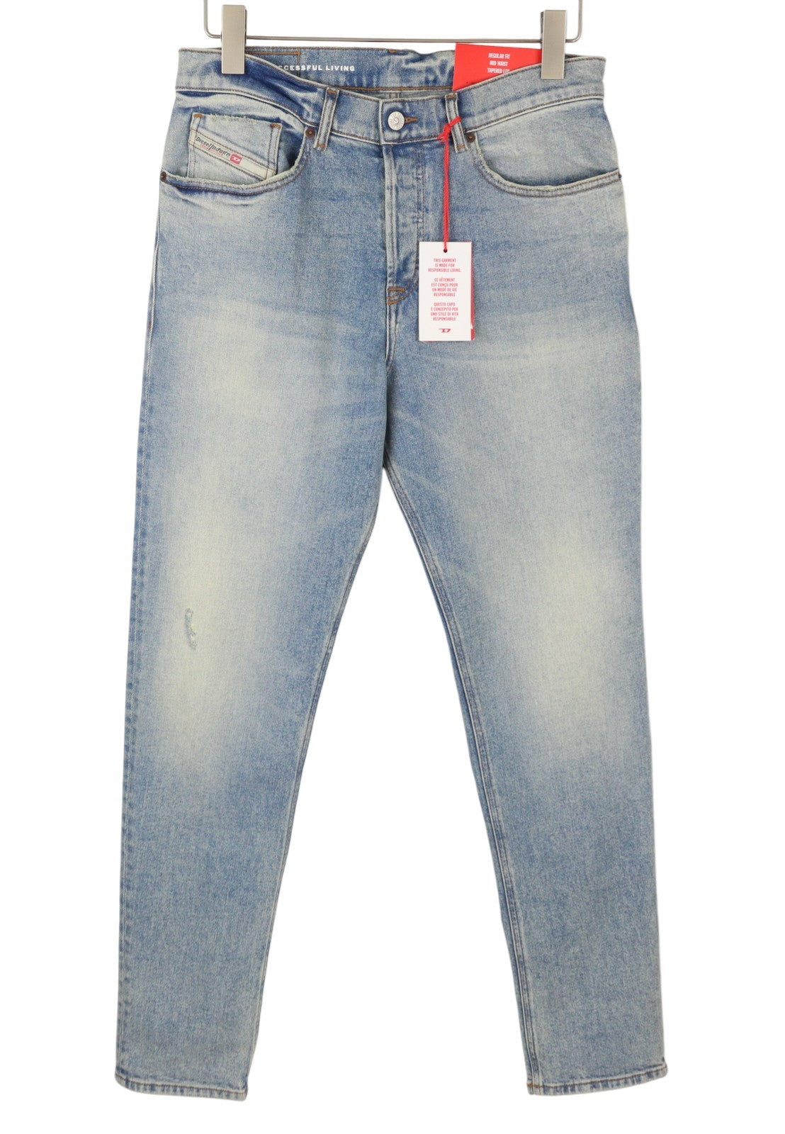 Diesel 2005 D-fining 09e86 Men Jeansblue Faded Regular Fit Tapered Leg