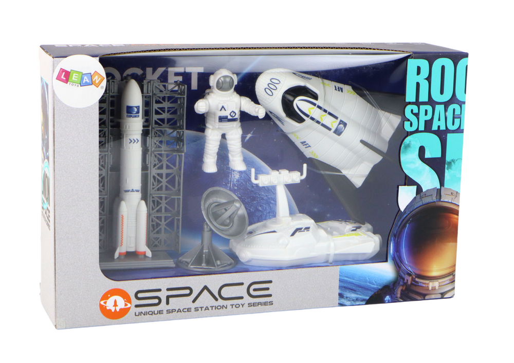 Space Mission Set Space Rocket Astronaut Spaceship 5 Pcs