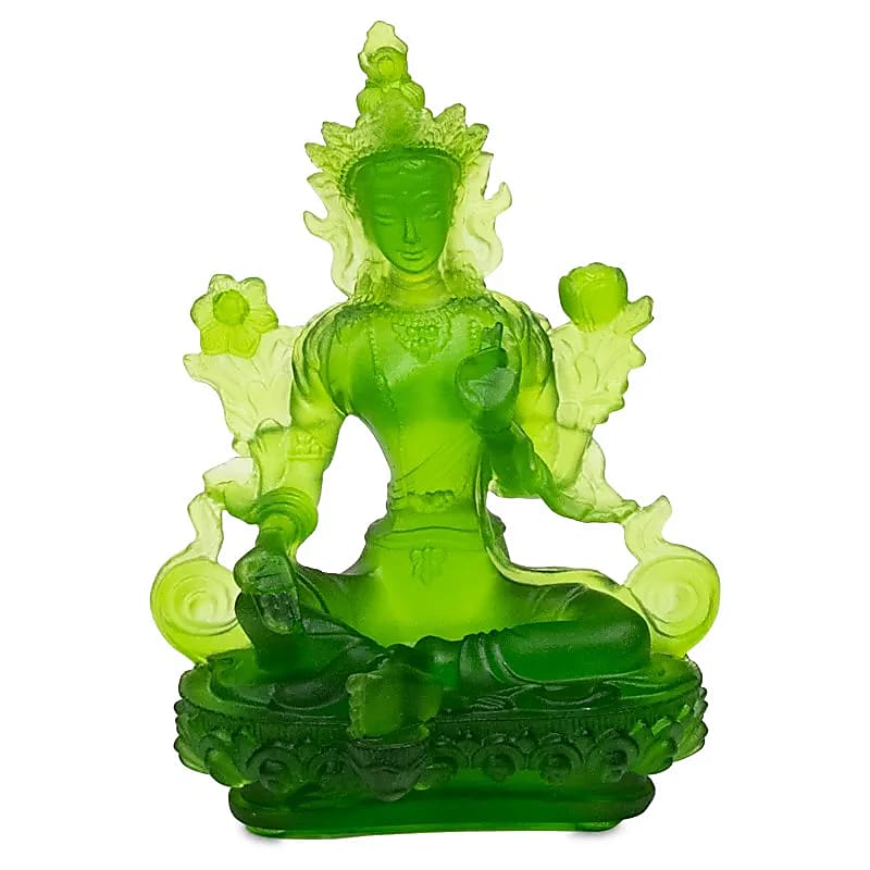 Green Tara Transparent Green - 12 Cm