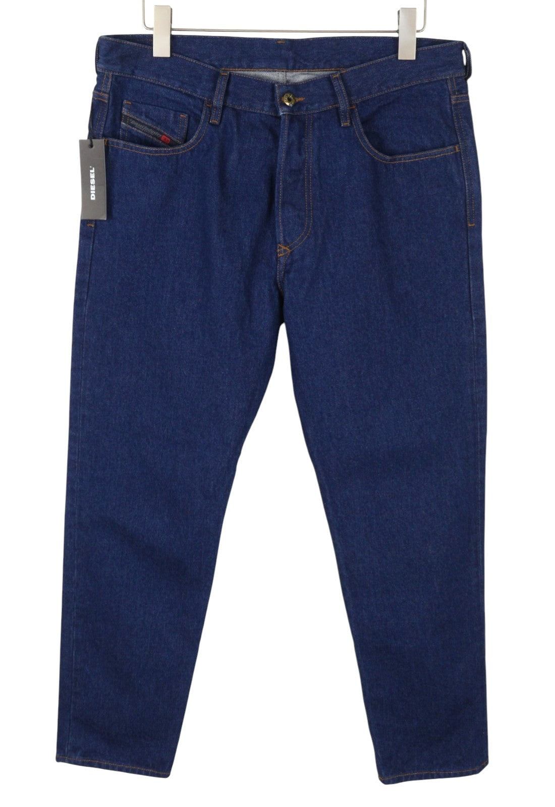 Diesel Marhky 0706q Men Jeansdark Blue Tapered Fit Button Fly Denim