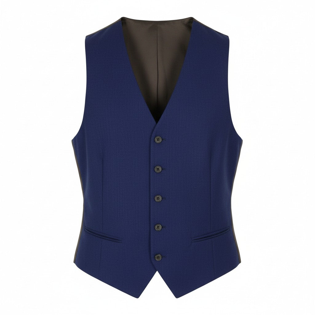 Suitsupply Ferrara Men Waistcoatblue Button-up Single Breasted Formal