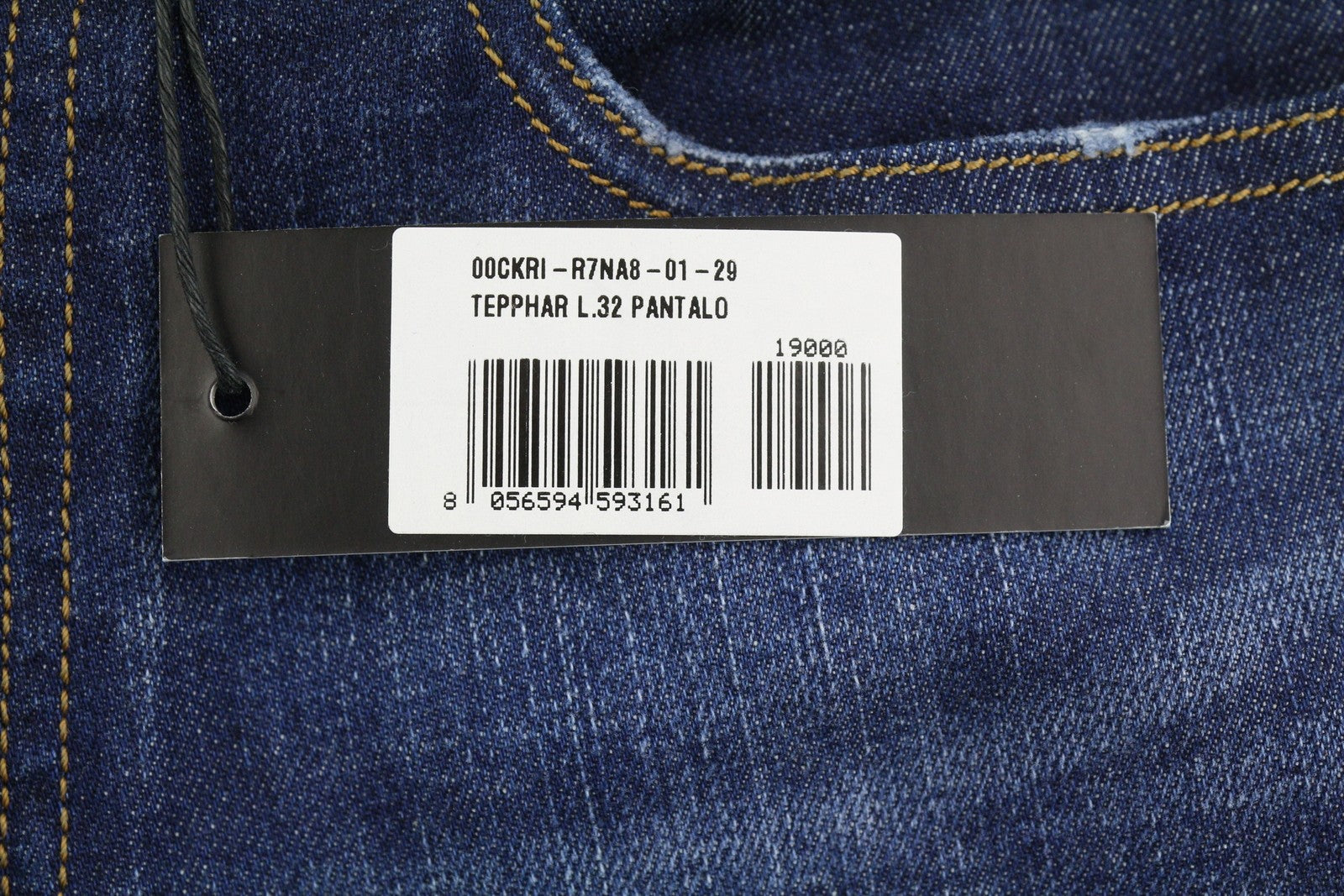 Diesel Tepphar R7na8 Men Jeansblue Faded Distress Slim Carrot Strečing