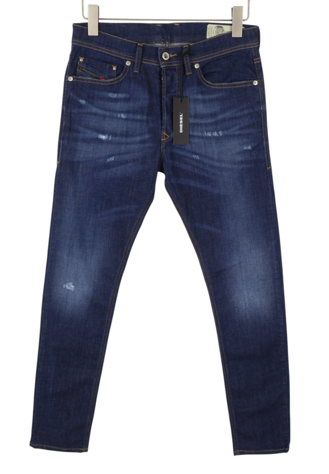 Diesel Tepphar R7na8 Men Jeansblue Faded Distress Slim Carrot Stretch