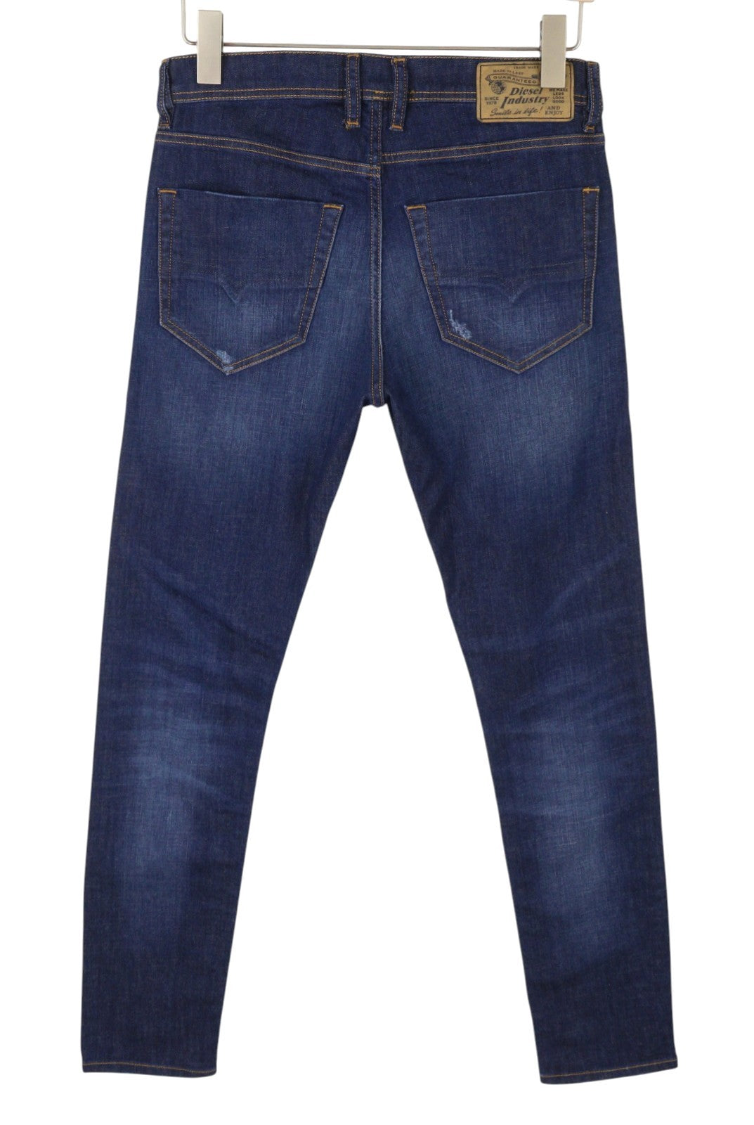 Diesel Tepphar R7na8 Men Jeansblue Faded Distress Slim Carrot Stretch