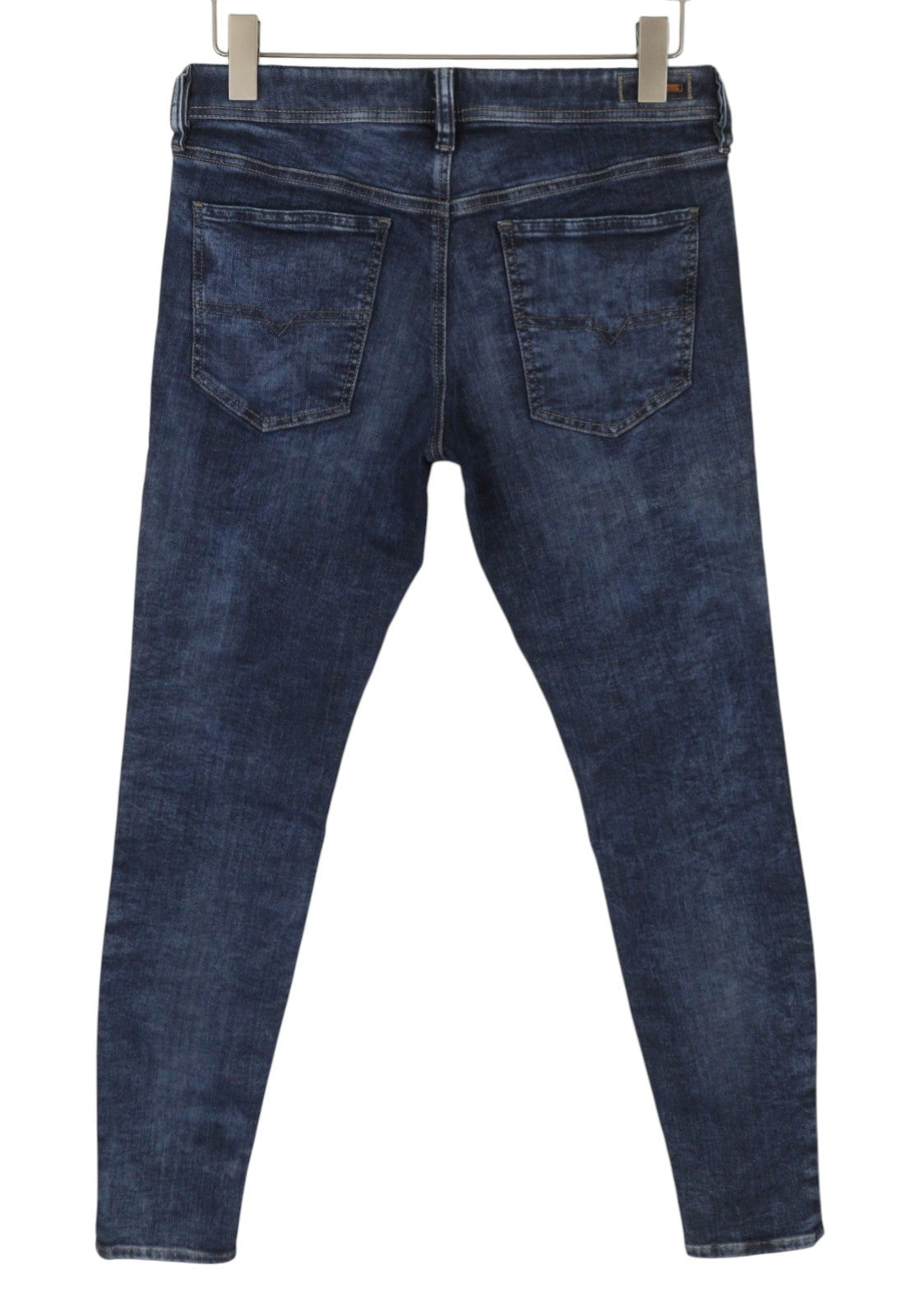 Diesel Stickker 0687m Men Jeansblue Whiskers Super Slim Skinny Stretch