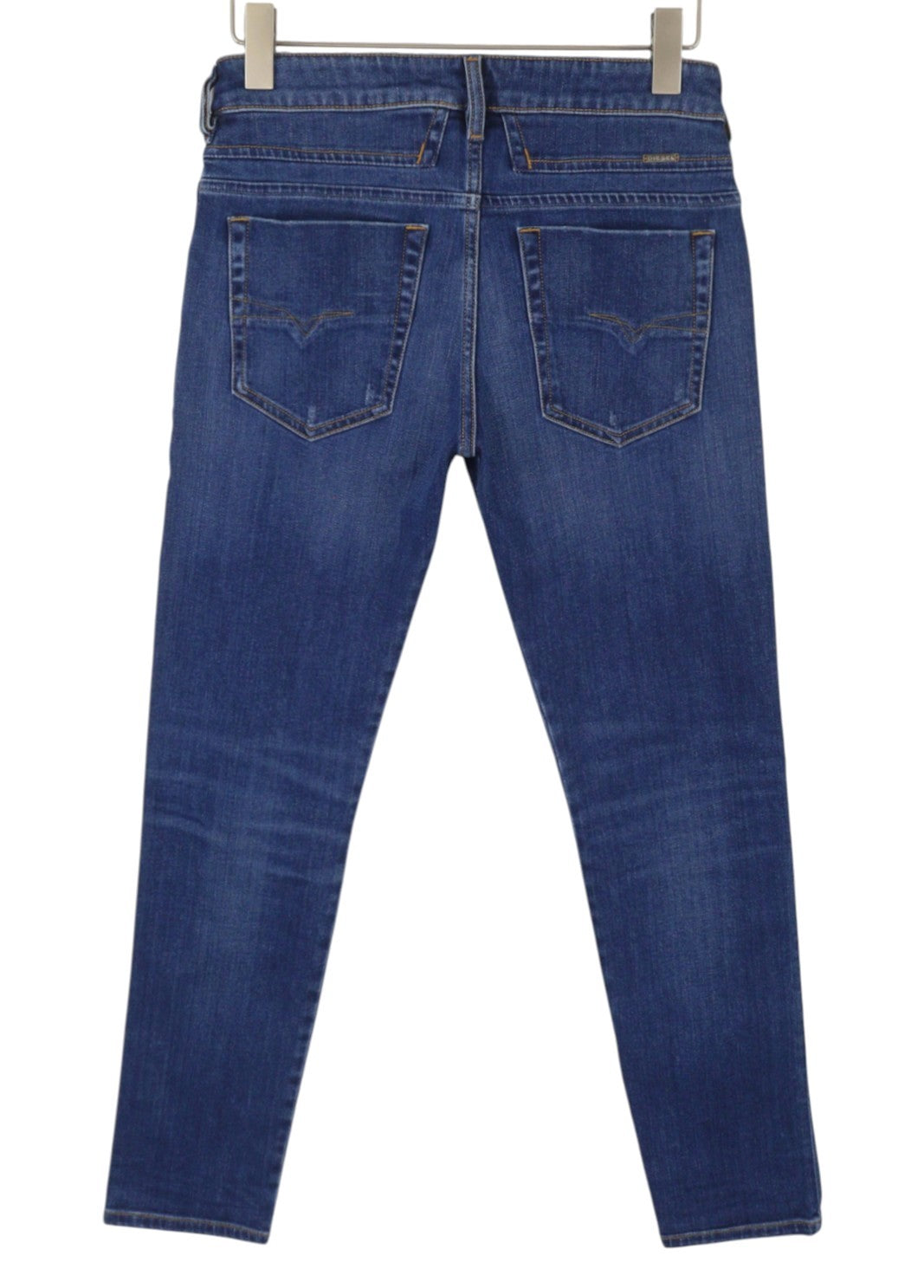 Diesel D-bazer 083az Men Jeansblue Faded Distress Tapered Stretch