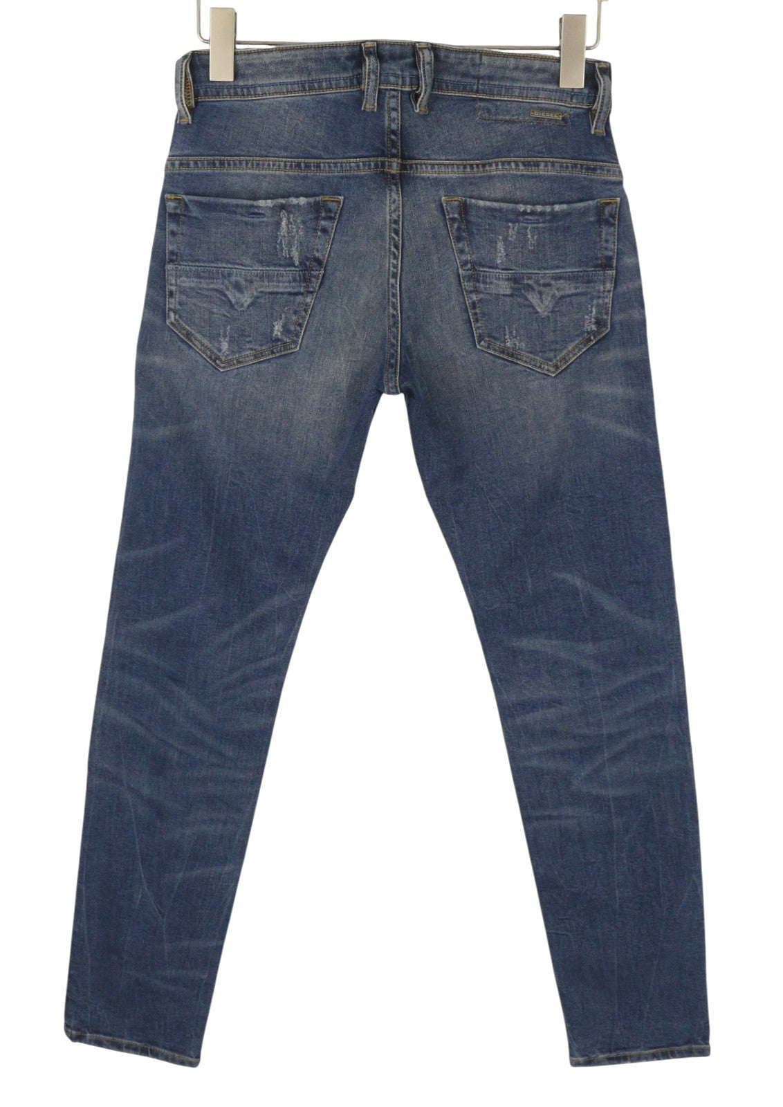 Diesel Thommer 083ac Men Jeansblue Distress Slim Skinny Fit Stretch