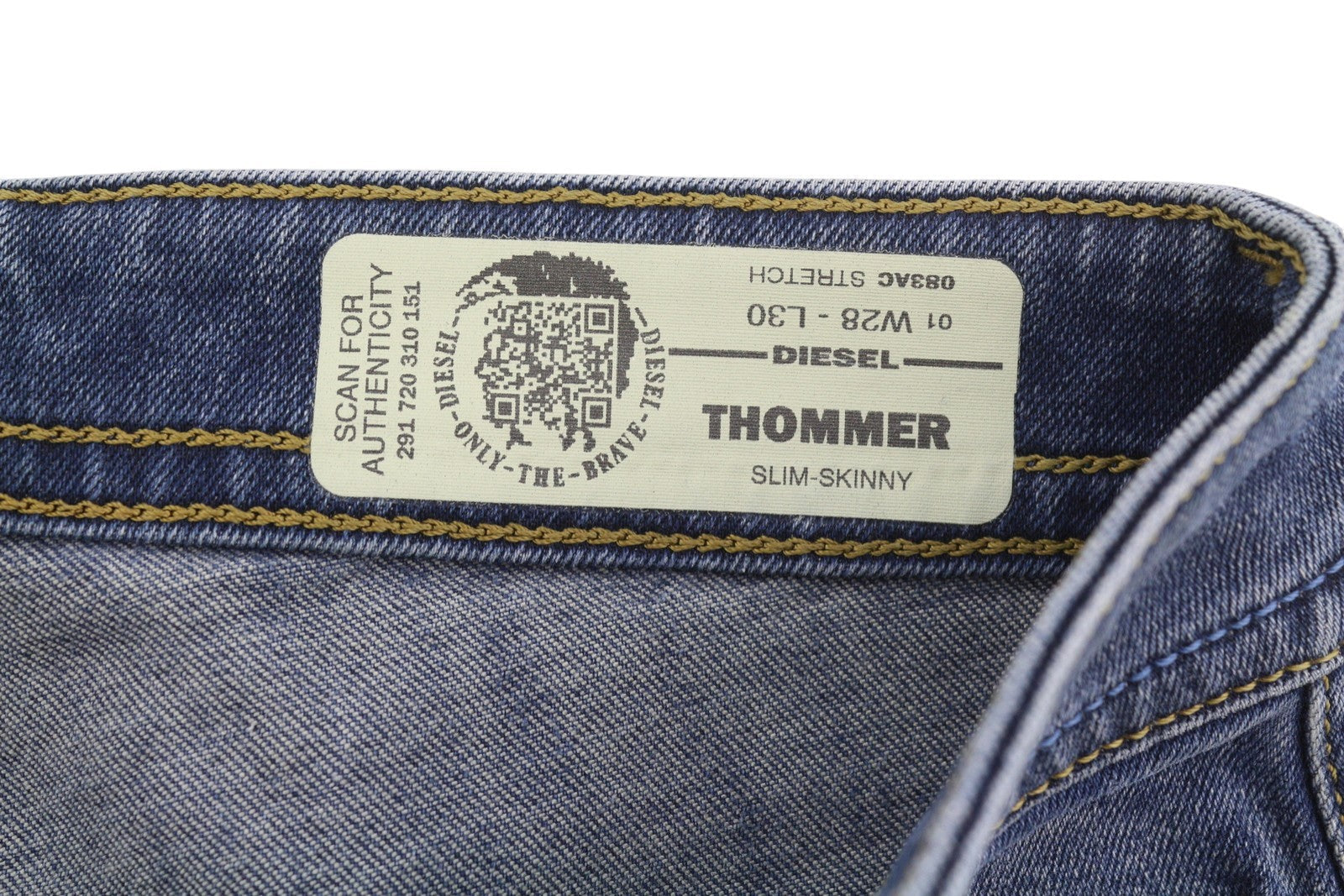 Diesel Thommer 083ac férfi Jeansblue Distress Slim Skinny Fit Stretch