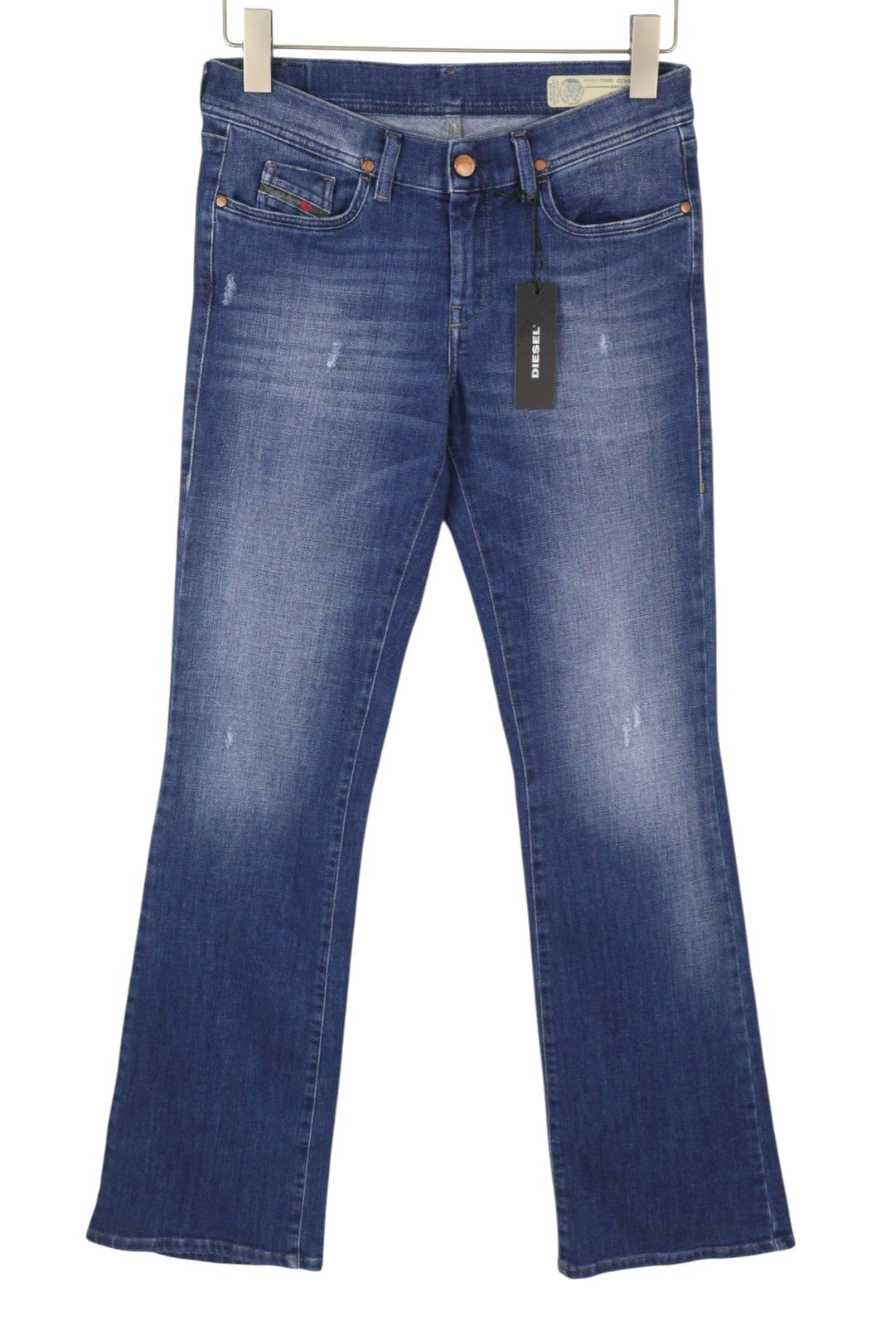 Diesel Lowleeh 084qj Women Jeansblue Slim Bootcut Low Waist Stretch