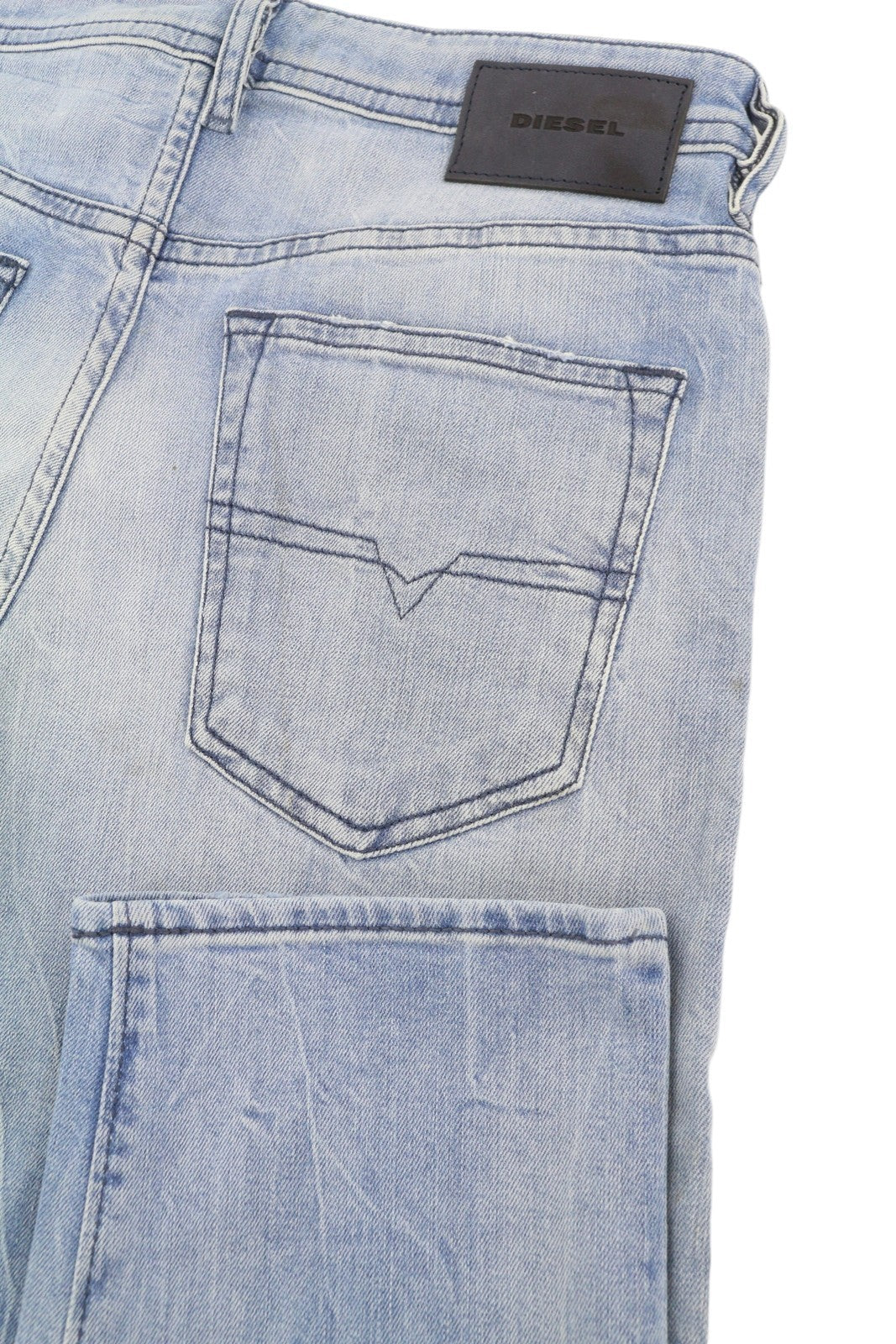 Diesel Buster 081al Herren Jeansblau Faded Regular Slim Tapered Stretch