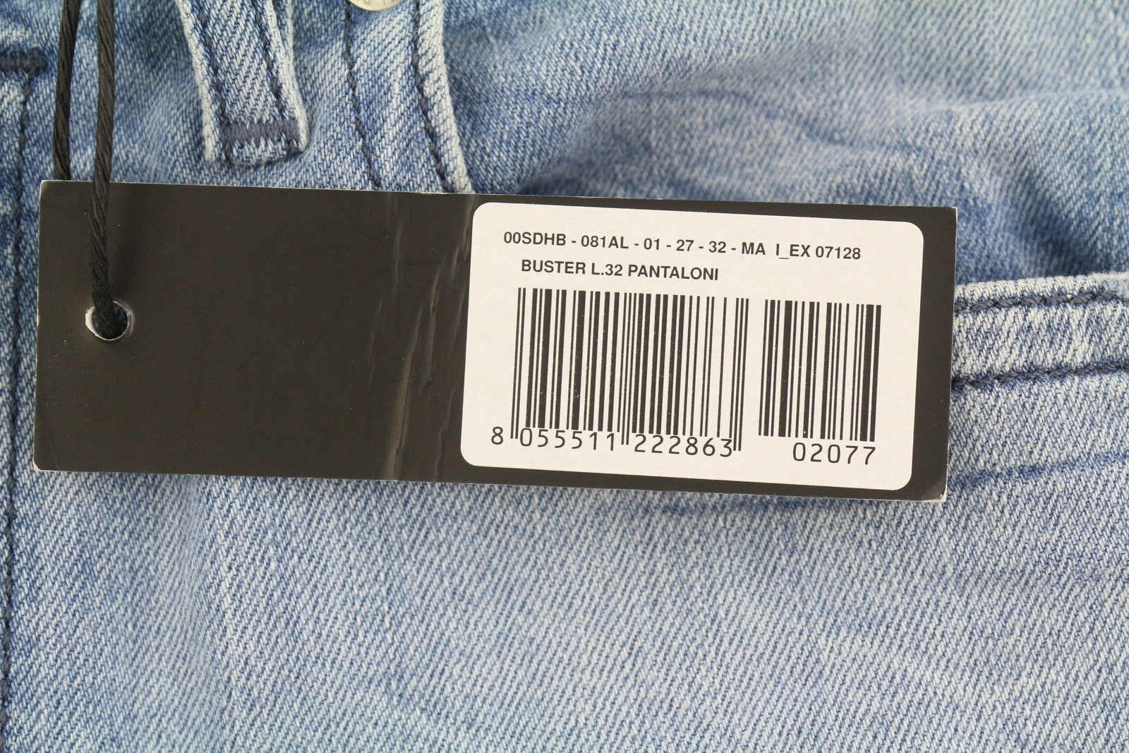 Diesel Buster 081al Herren Jeansblau Faded Regular Slim Tapered Stretch