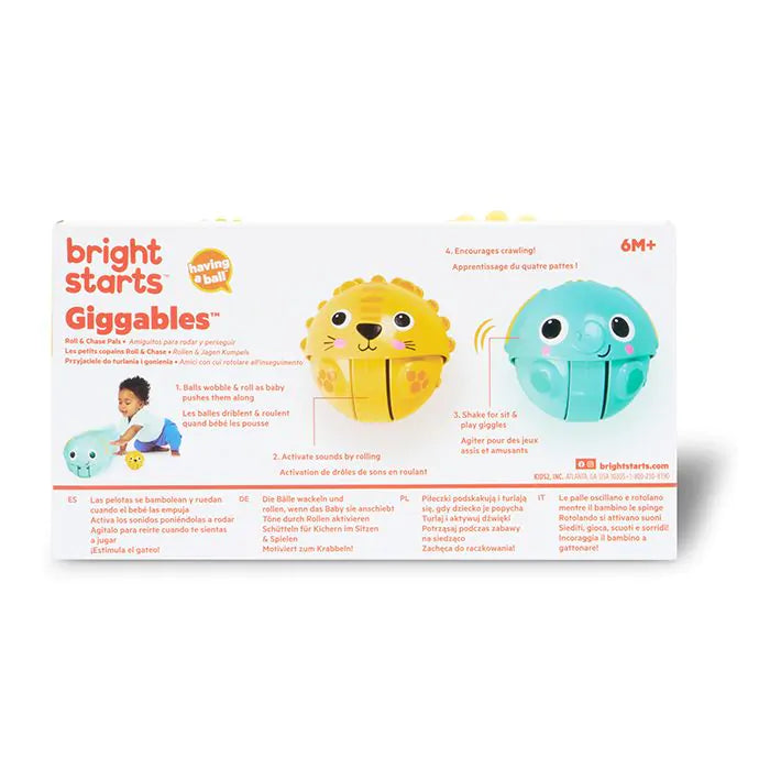 Bright Starts Giggables Roll & Chase Pals
