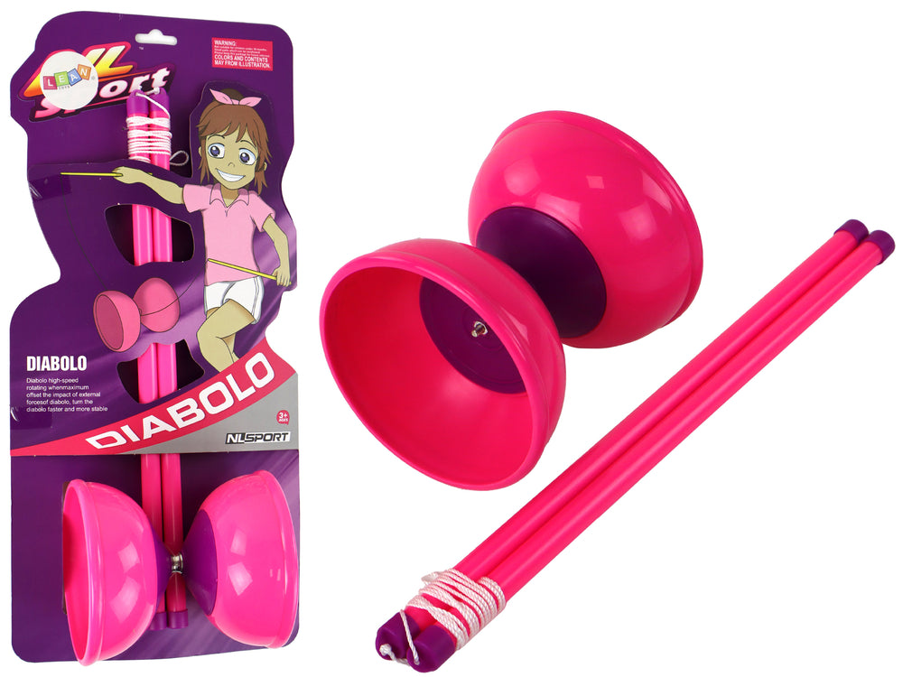 Jojo Juggling Diabolo Arcade Game Pink 13,5x11,5 cm
