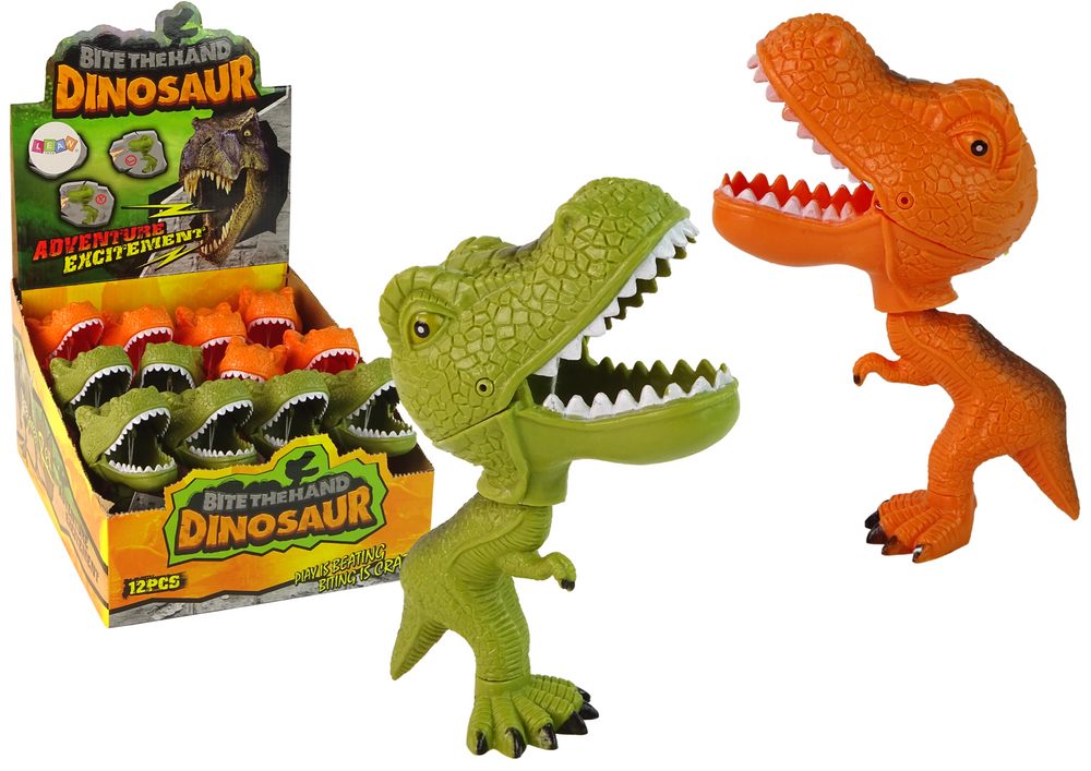 Figur beißender Tyrannosaurus-Dinosaurier mit beweglichem Schwanz und Kiefer, 2 Arten