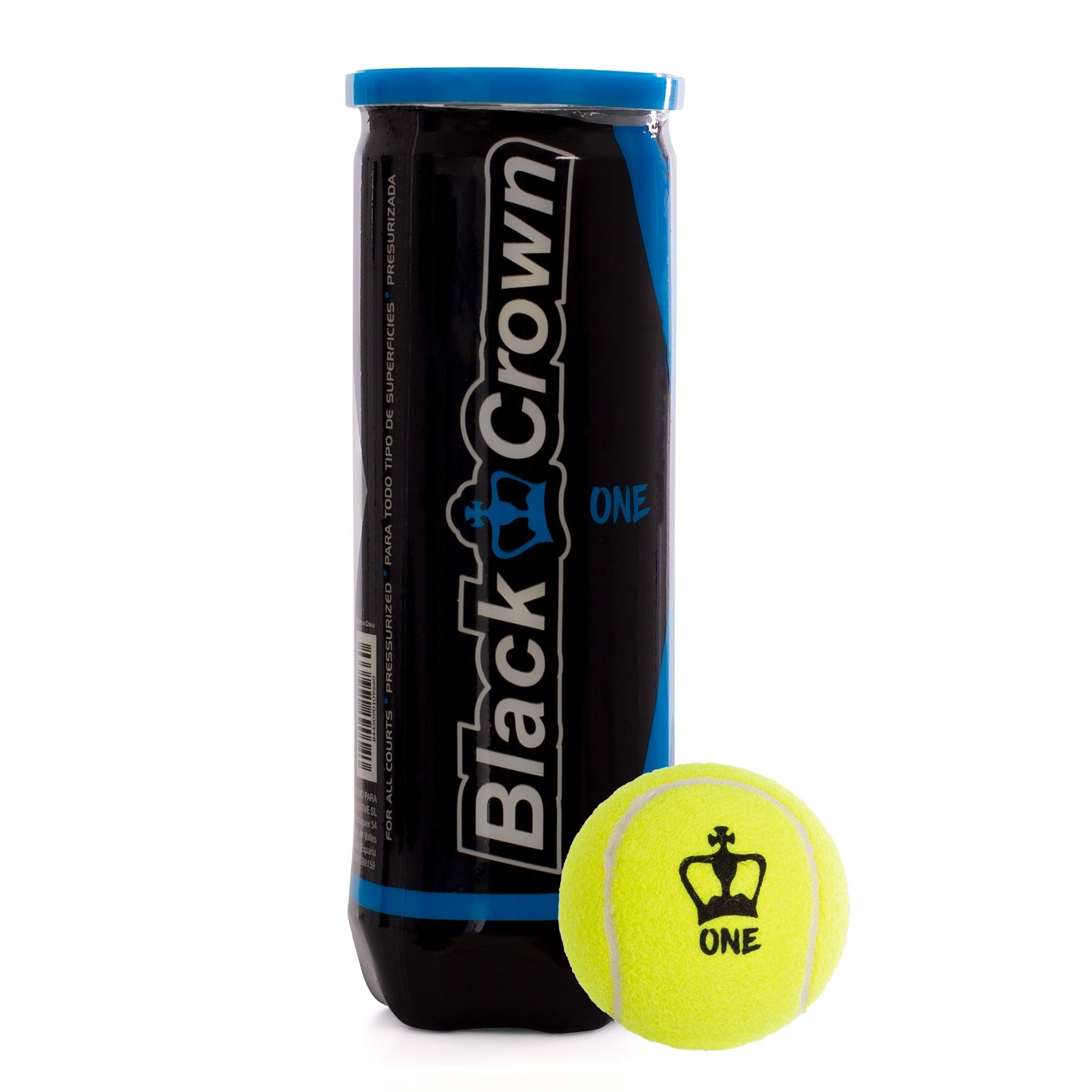 Black Crown One Padel Balls Tube Of 3