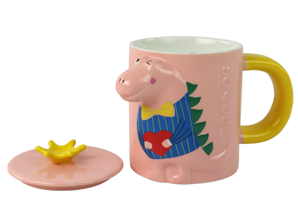 Dinosaur Pink Dinosaur Infuser Mug 400 Ml