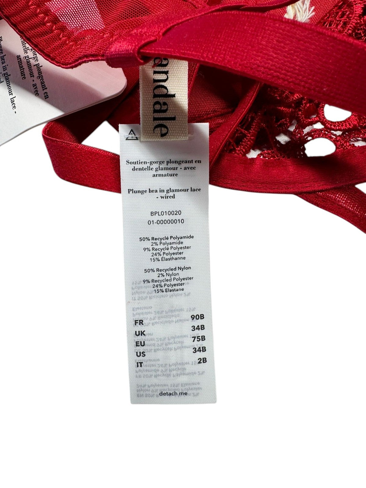 Scandale Plunge In Glamour Spitzenverstärkte Guipure-Spitzen für Damen