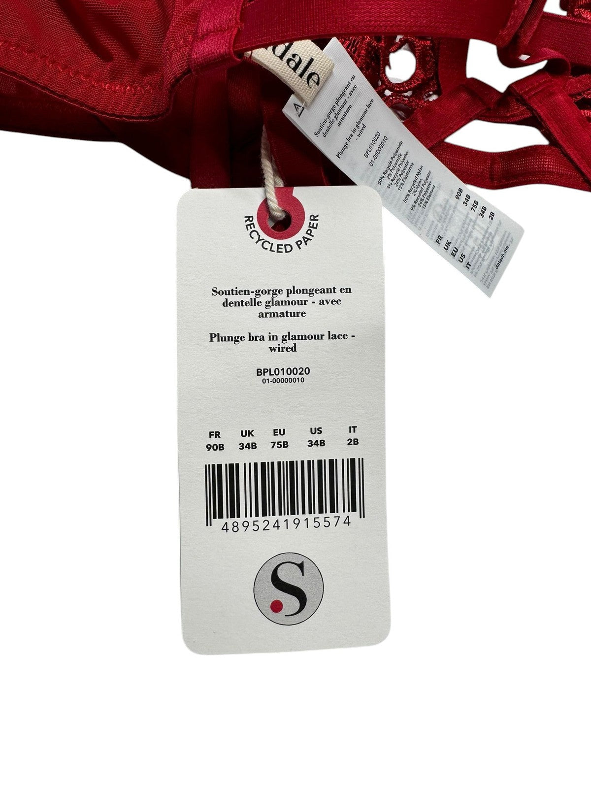 Scandale Plunge In Glamour Spitzenverstärkte Guipure-Spitzen für Damen