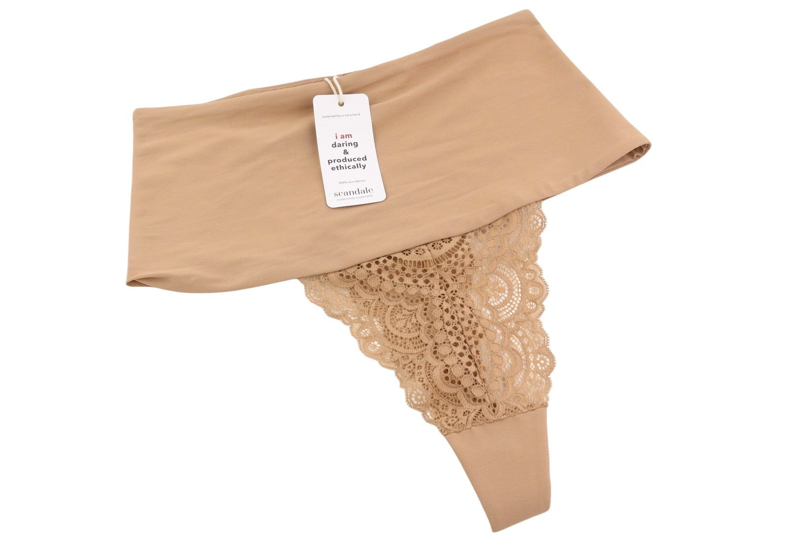 Scandale La Ligne Contour-nude T17 Women Panties 2xl Firming Panel Lace Trimmed