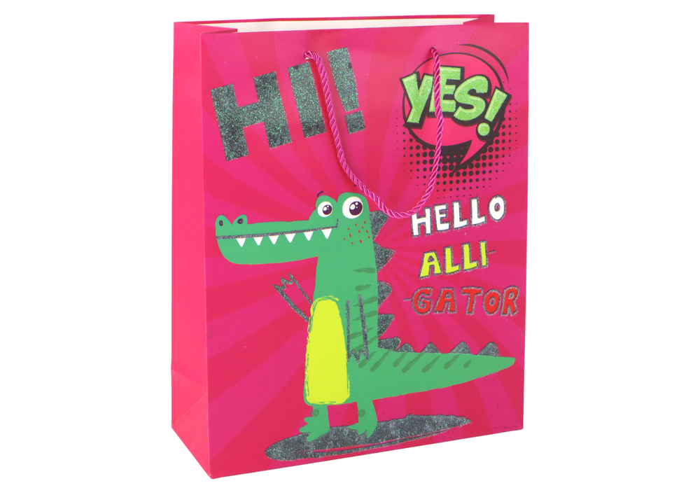 Pink Paper Gift Bag 32cm X 26cm X 10cm