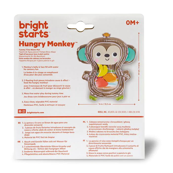 Bright Starts Hungry Monkey Tummy Time Water Mat