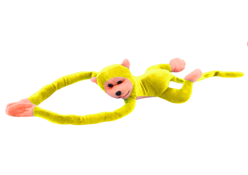 Plush Monkey Mascot With Sound Yellow 60 Cm