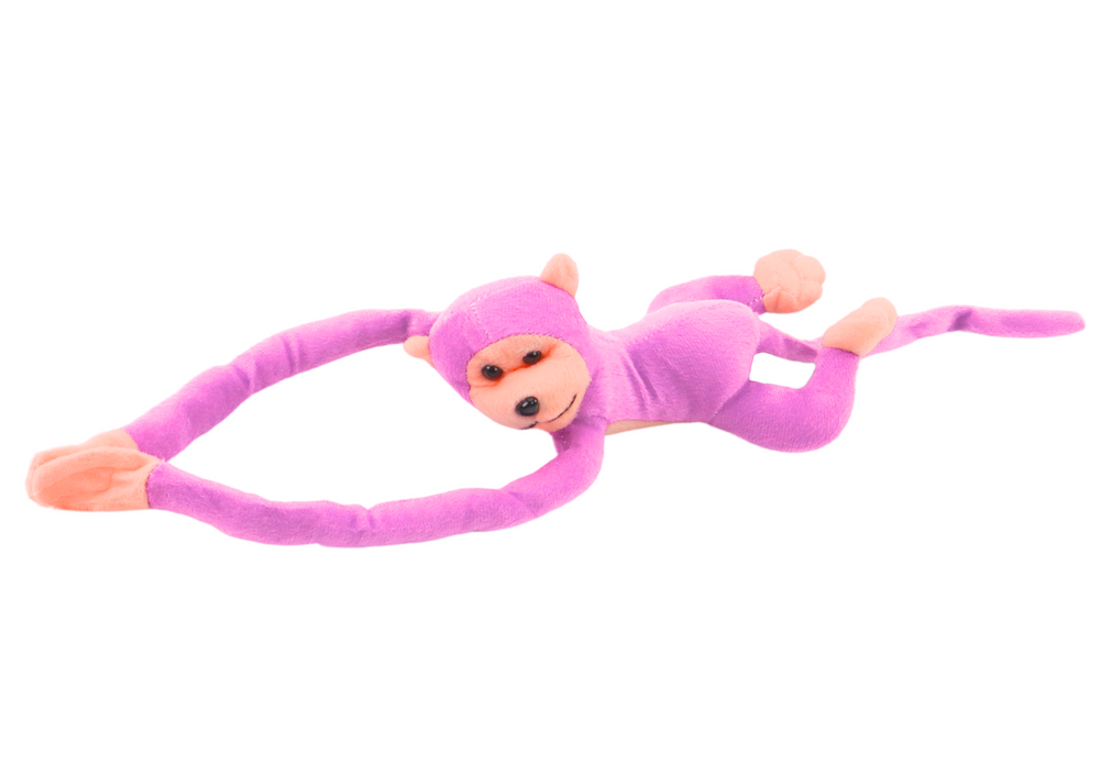 Plush Monkey Mascot With Sound Pink 80 Cm