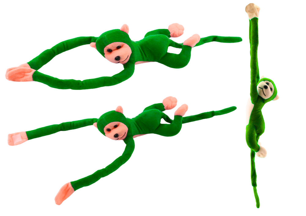 Plush Monkey Mascot With Sound Green 80 Cm