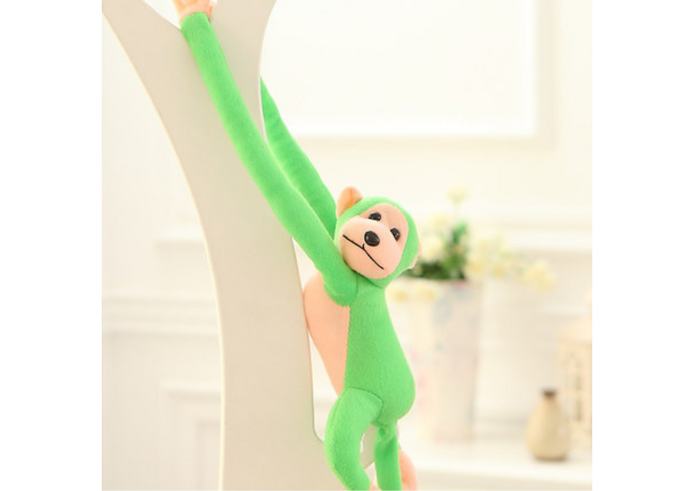 Plush Monkey Mascot With Sound Green 80 Cm
