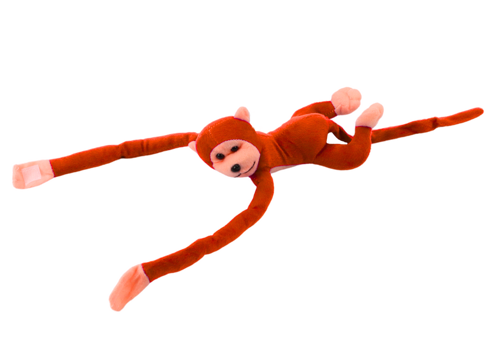 Plush Monkey Mascot With Sound Orange 80 Cm
