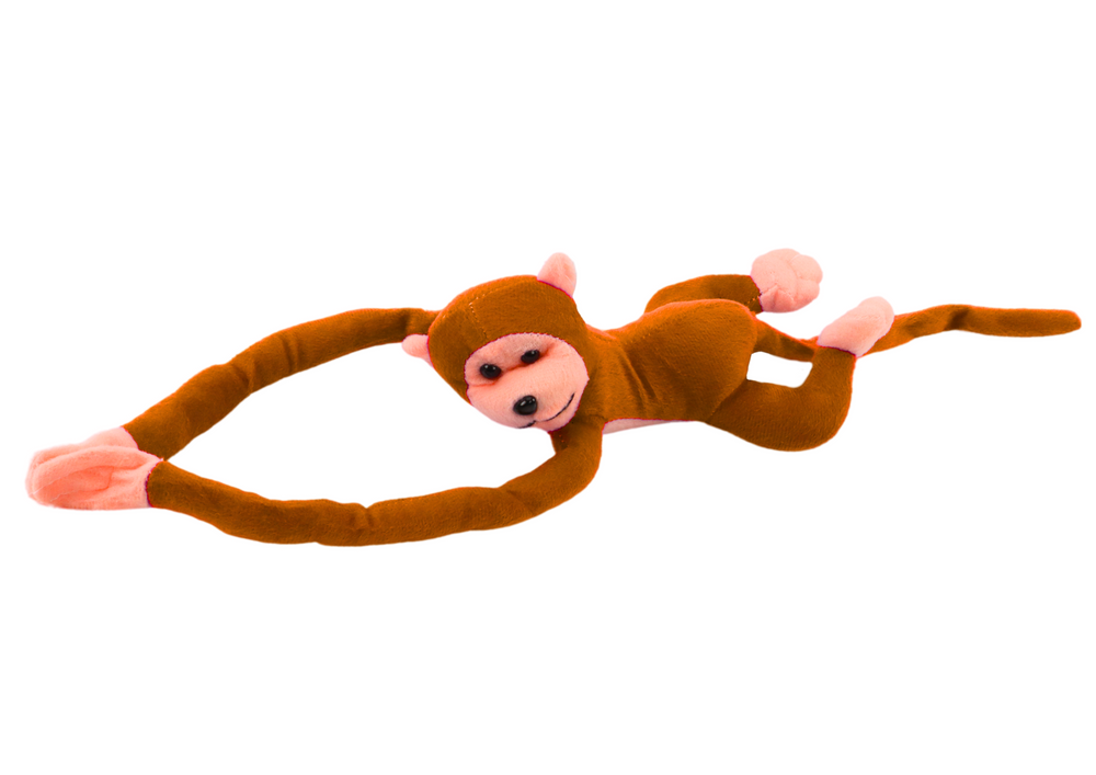 Plush Monkey Mascot With Sound Light Brown 80 Cm