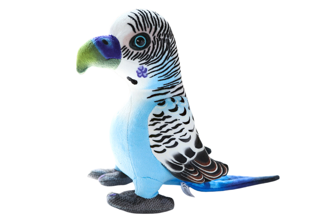 Plush Blue Parrot Mascot 20 Cm