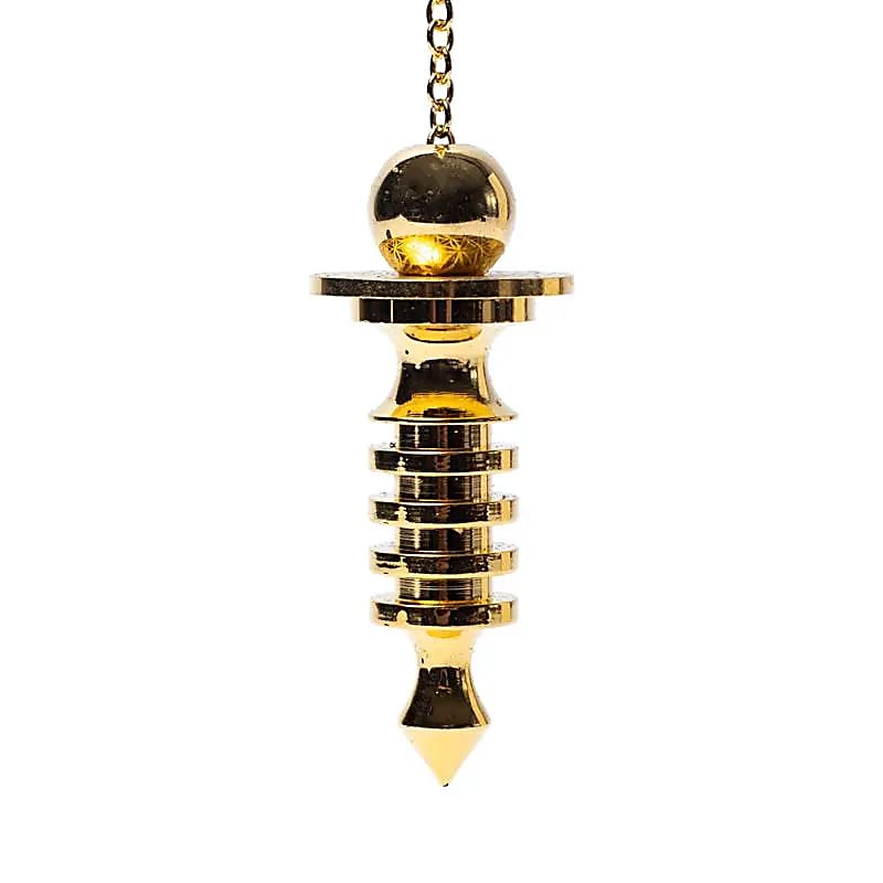 Pendulum Brass Gold Plated Flower Of Life - 5cm