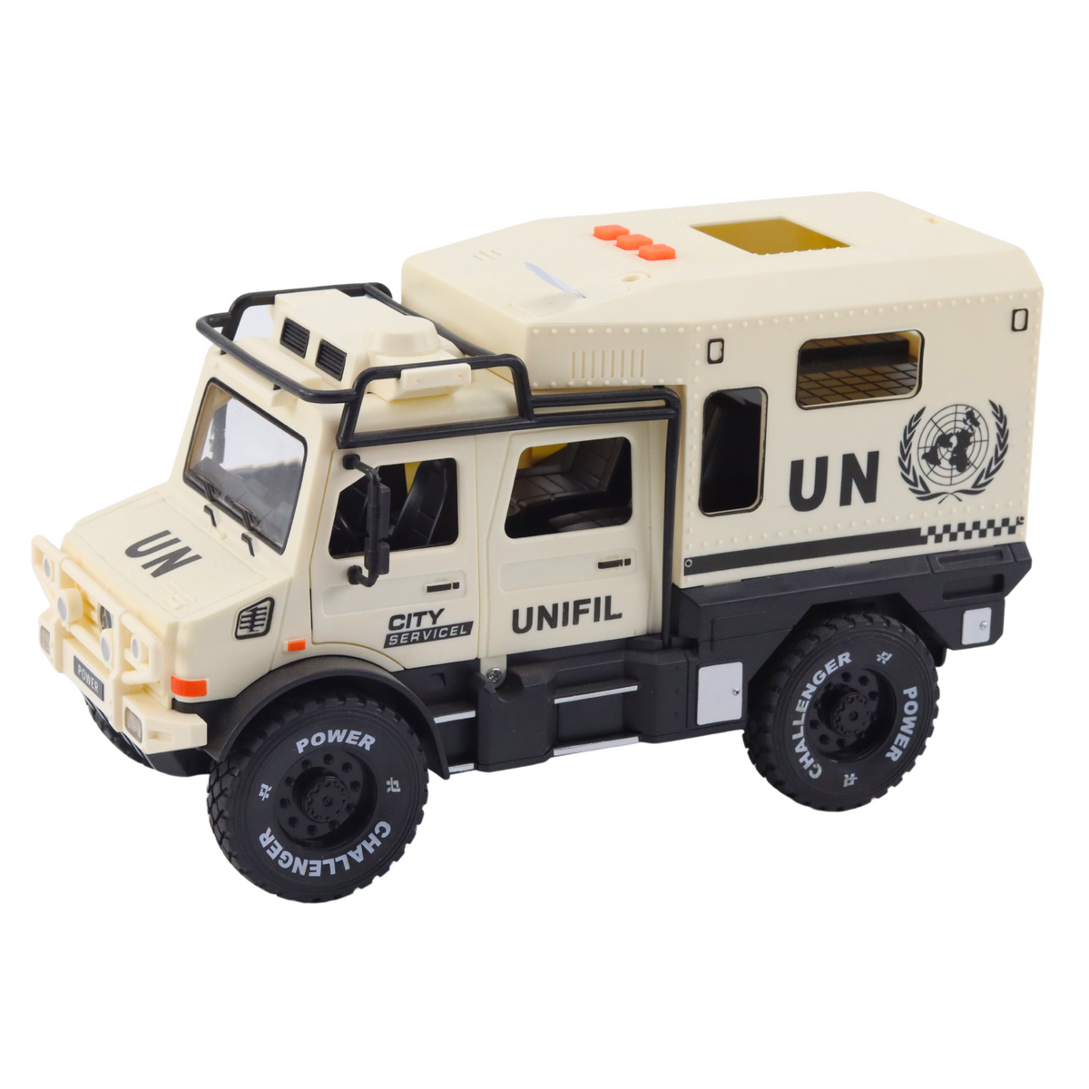 Off-road Vehicle City Service Opening Doors Sound Lights